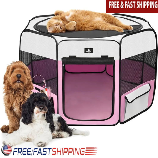 Portable Pet Playpen Foldable