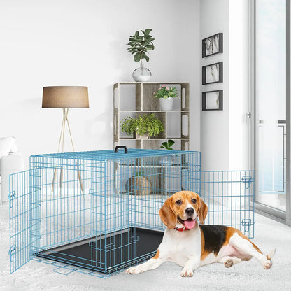 48 Inch Pets Dog Crate Double Door