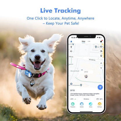 ‌4G GPS Tracker for Pets Free Trial Included